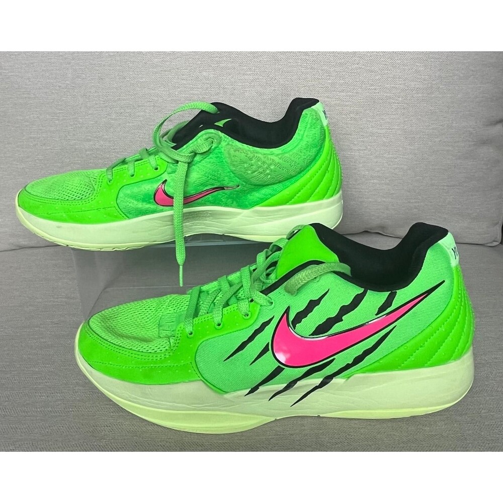 Nike Ja 2 Scratch Basketball Shoes Volt Hyper Pink Black Men's Size 12.5